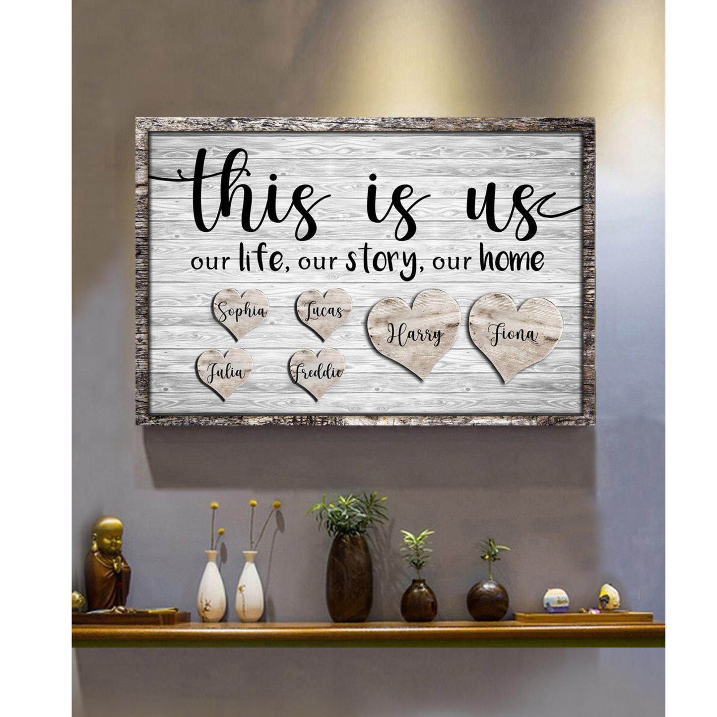 Personalized “This Is Us” Premium Family Canvas