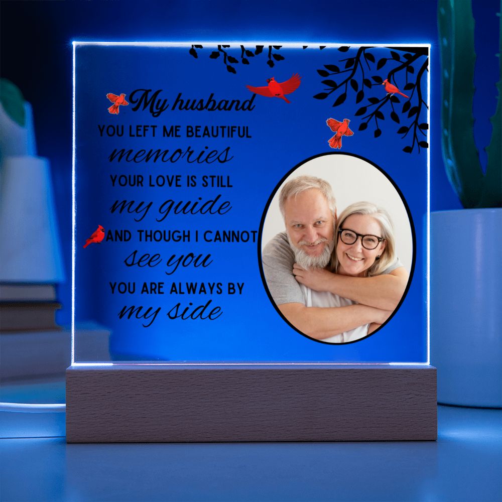 Personalized Sympathy Gift Loss of Husband With Photo