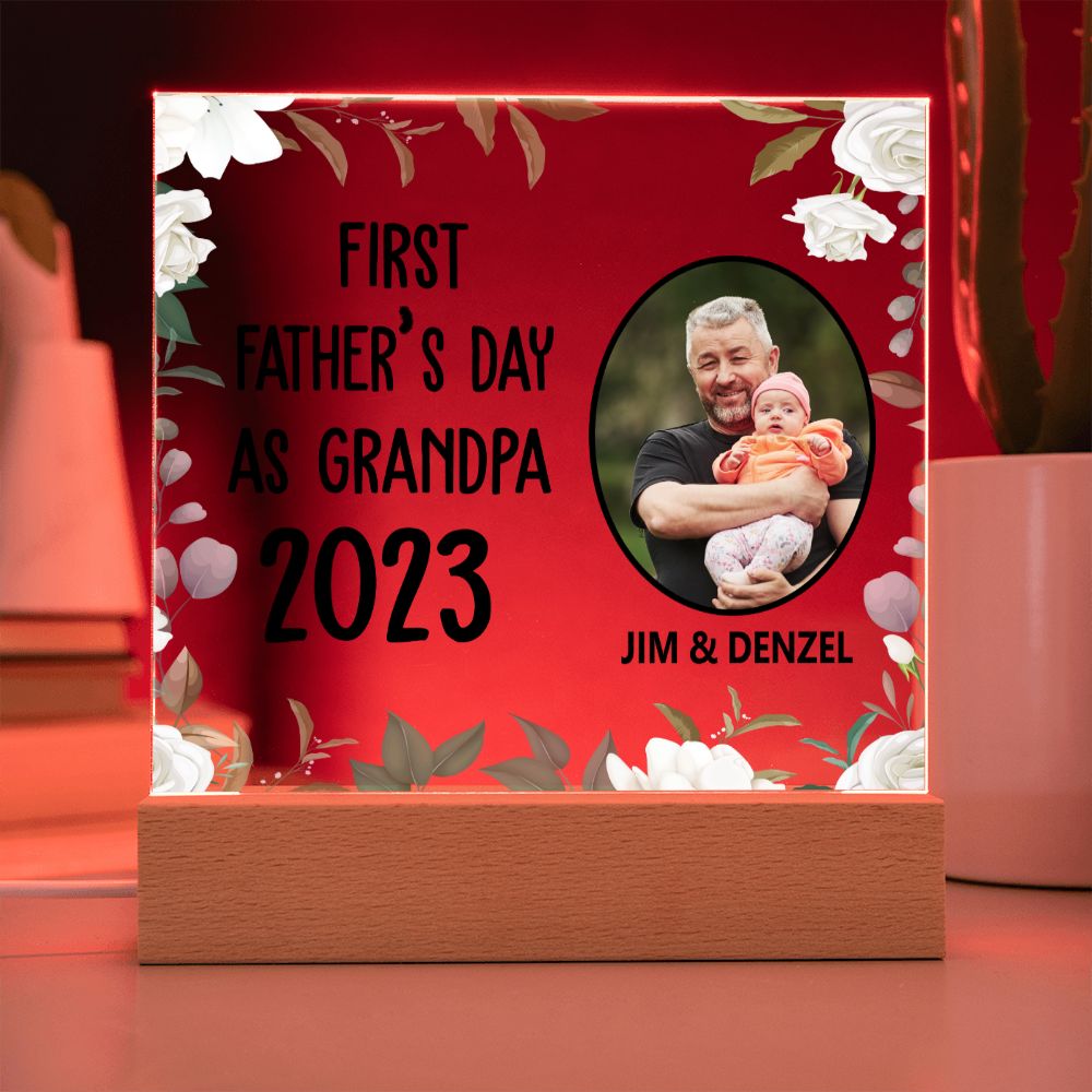 Personalized First Father's Day As Grandpa - Best Gift For New Grandpa Gift