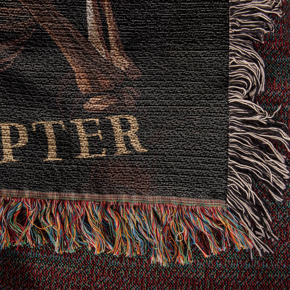 Just One More Chapter Skeleton Woven Throw Blanket