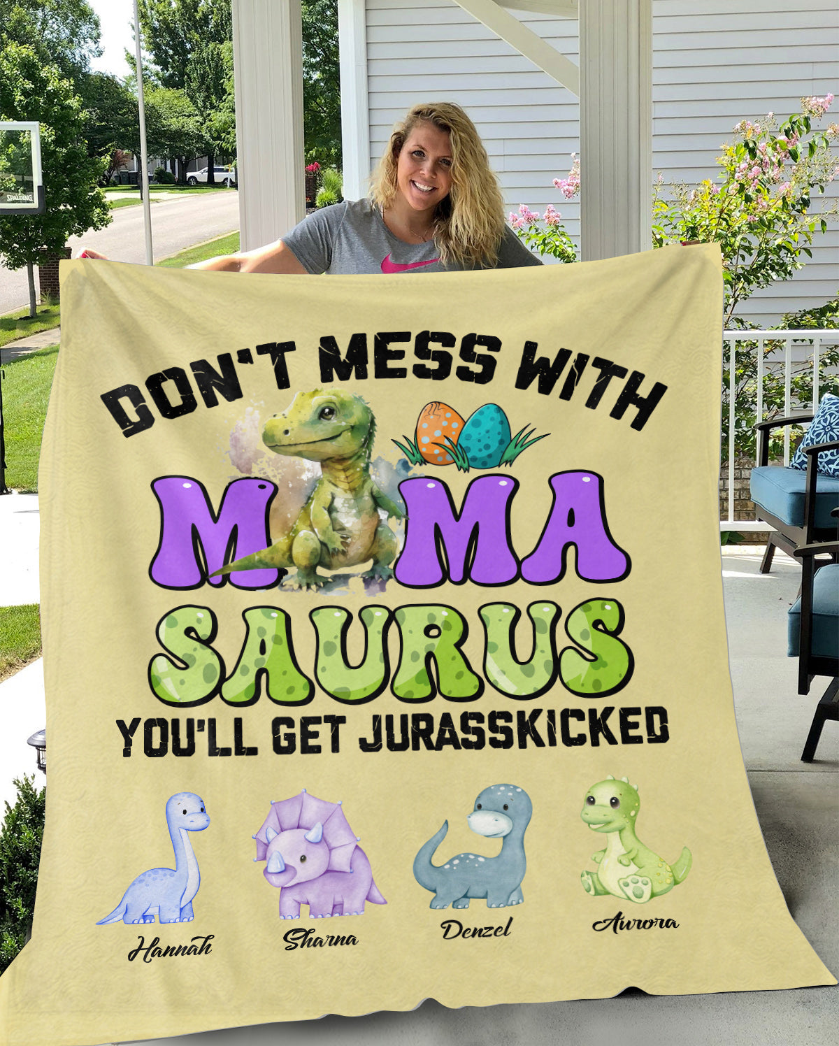 Qd - Personalized - Don't Mess With Mamasaurus You'll Get Jurasskicked —  FrendyGifts