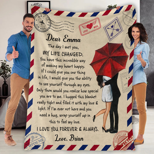 Personalized Love Letter Blanket