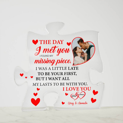 I Found My Missing Piece - Personalized Anniversary Gift For Wife or Soulmate