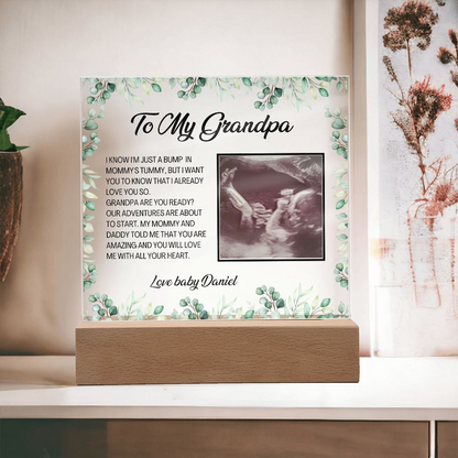 Personalized Grandpa To Be Gift - Great For Pregnancy Announcement