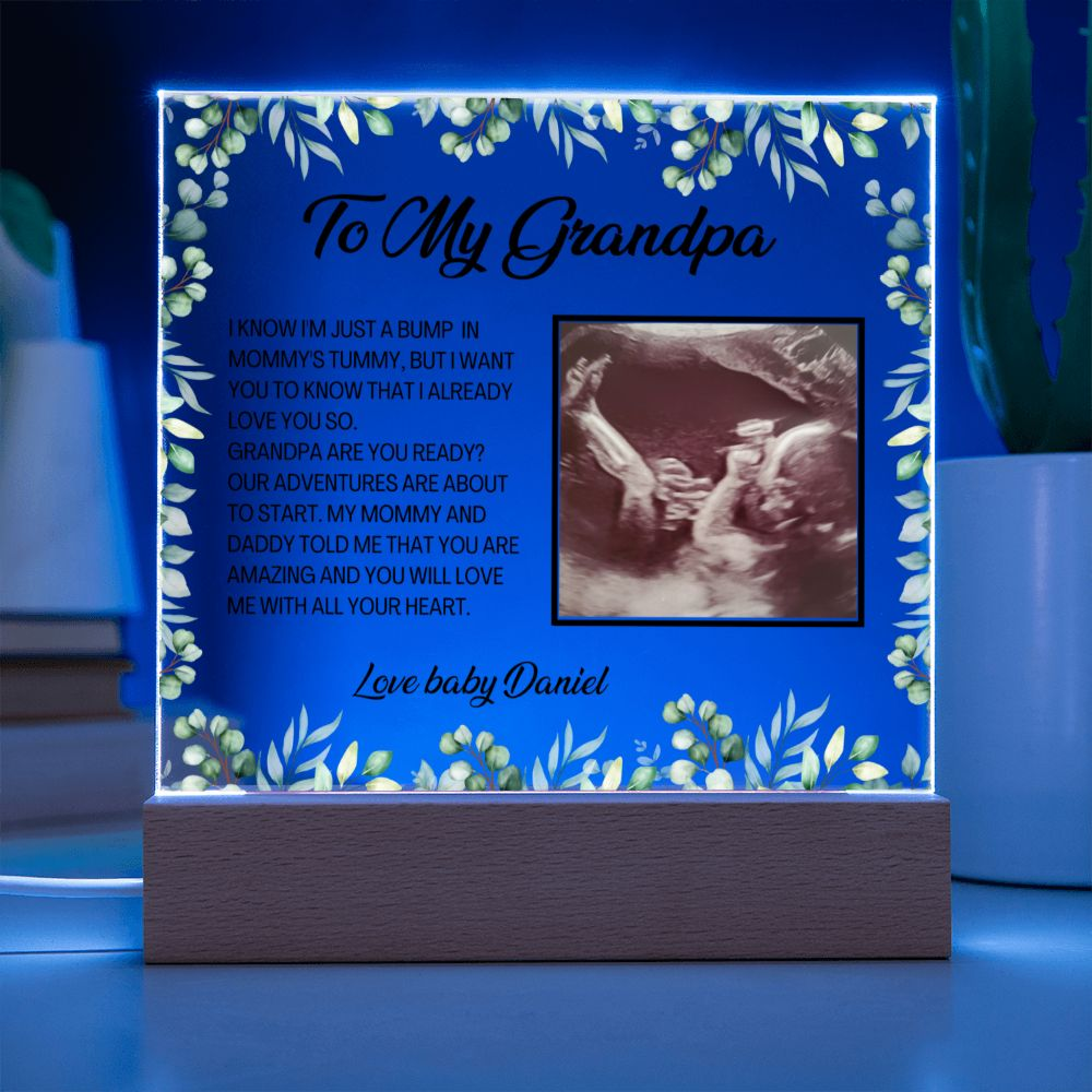 Personalized Grandpa To Be Gift - Great For Pregnancy Announcement