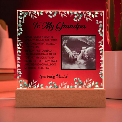 Personalized Grandpa To Be Gift - Great For Pregnancy Announcement