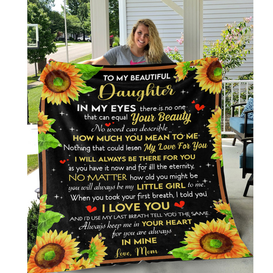 Daughter Sun Flower Blanket