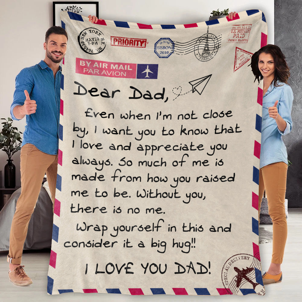 Letter To Dad Throw Blanket