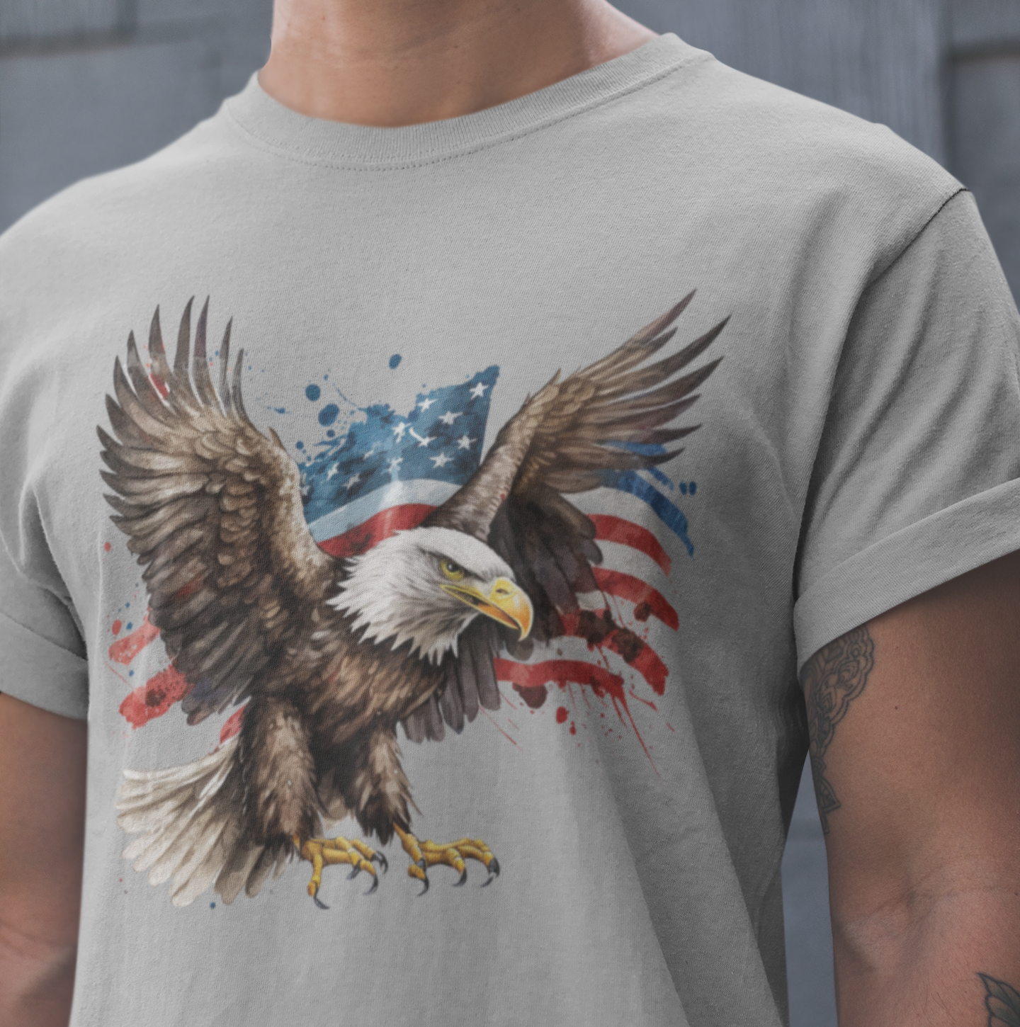 Eagle American Flag T-shirt