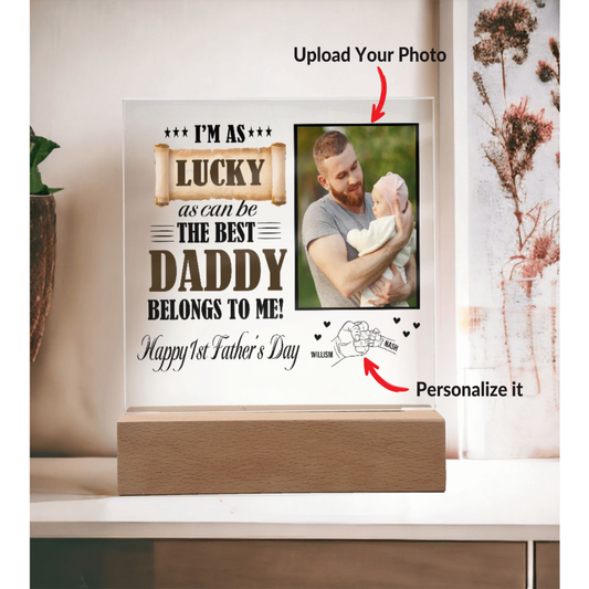 1st Father's Day Gift - Best Daddy Belongs To Me With Photo