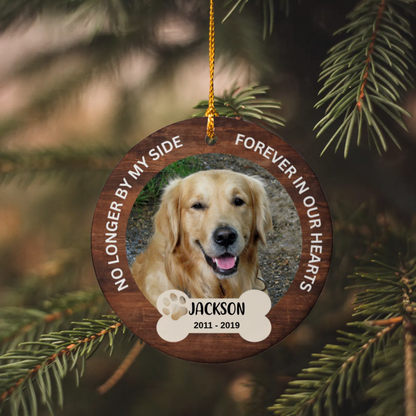 (Photo inserted) Remember Your Furry Friend with a Loving Pet Memorial Ornament