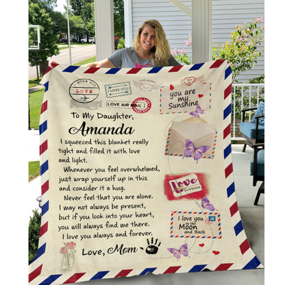 Stay Close to Your Daughter's Heart with Our 'Hug In A Blanket' Letter