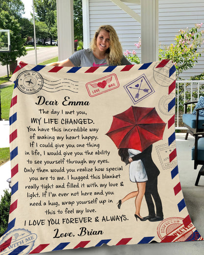 Personalized Love Blanket - A Sentimental Gift for Your Loved One