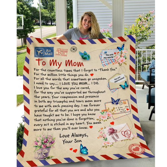 Mom Blanket Gifts From Son For Mother's Day
