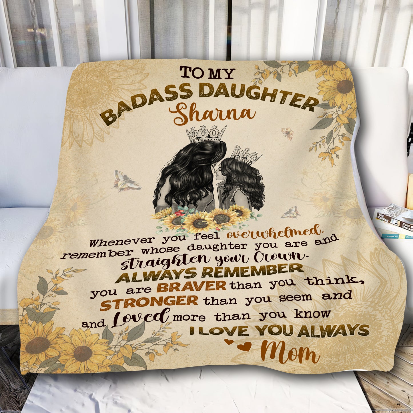 Personalized Badass Daughter - You Are Braver Than You Think