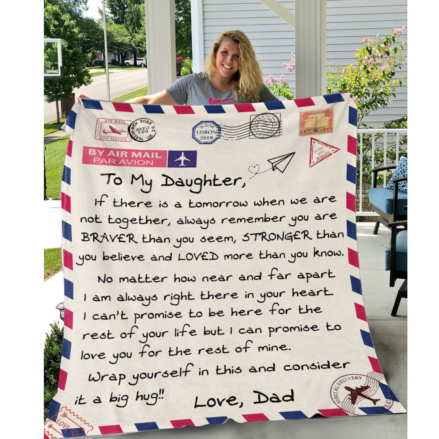 To My Daughter Letter - If There Is A Tomorrow Where We are Not Together Fleece Blanket