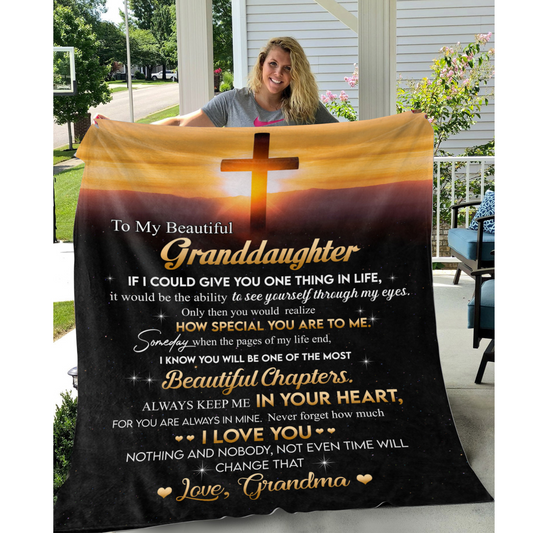 To My Granddaughter Blanket