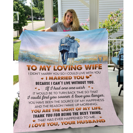 To My Loving Wife Blanket