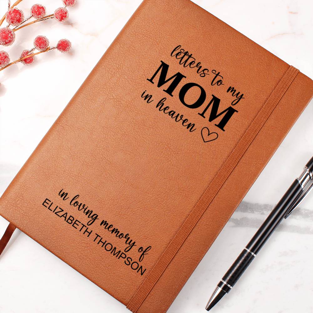 Memorial Gift for Loss of Mother Personalized - Letters To Mom In Heaven Grieving Journal