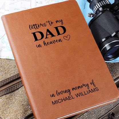 Memorial Gift for Loss of Father Personalized - Letters To Dad In Heaven Grieving Journal