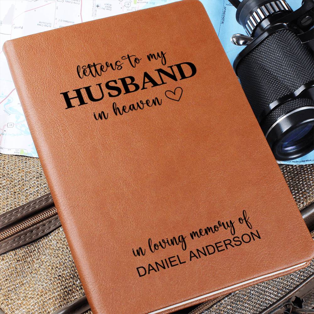 Memorial Gift for Loss of Husband Personalized - Letters To Husband In Heaven Grieving Journal