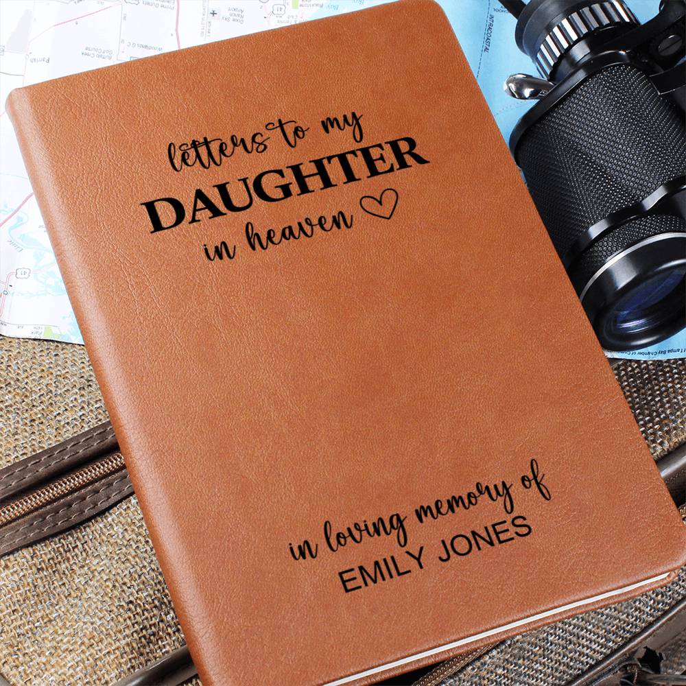 Memorial Gift for Loss of Daughter Personalized - Letters To Daughter In Heaven Grieving Journal