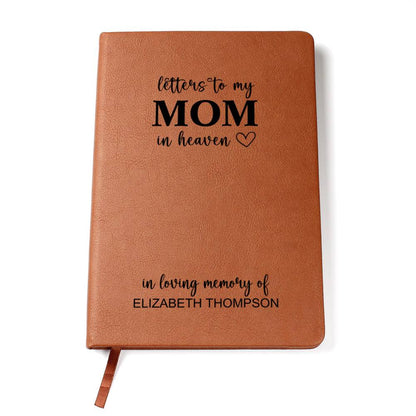 Memorial Gift for Loss of Mother Personalized - Letters To Mom In Heaven Grieving Journal