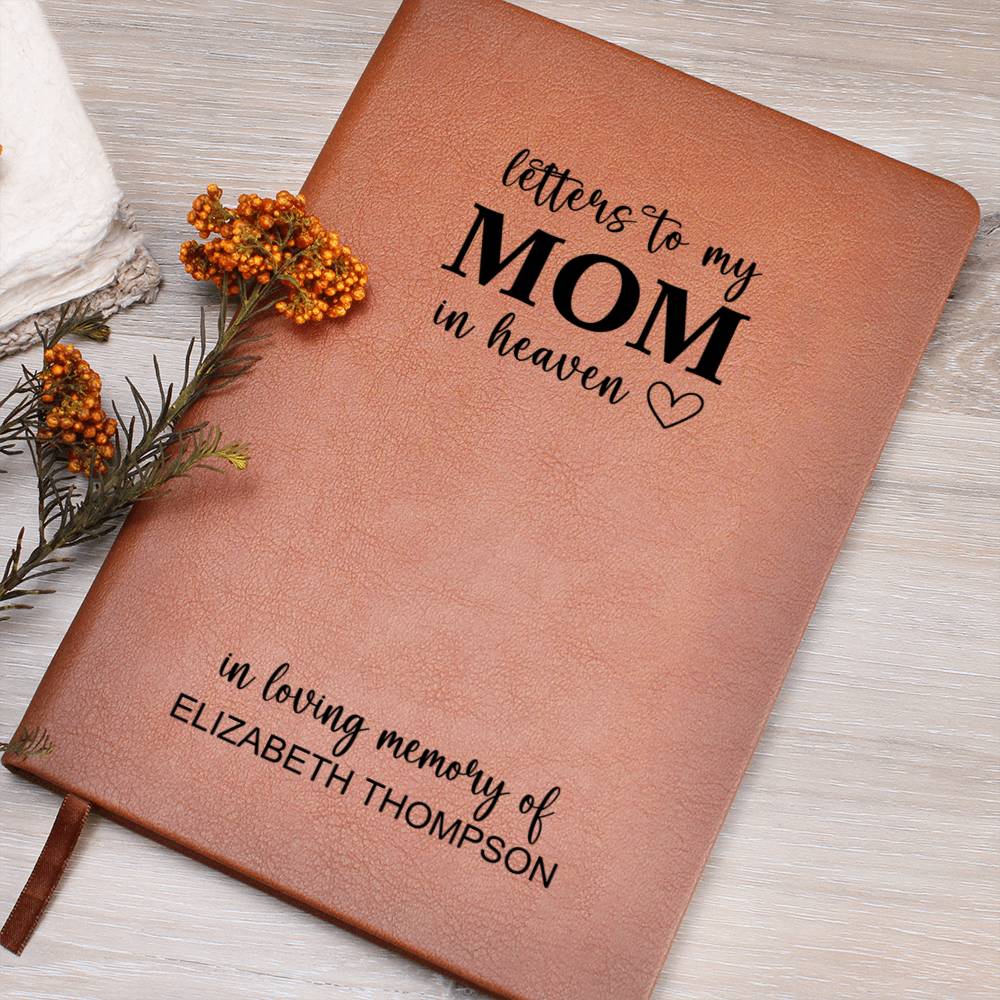 Memorial Gift for Loss of Mother Personalized - Letters To Mom In Heaven Grieving Journal