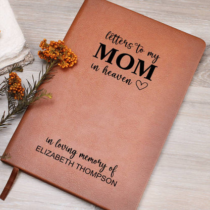 Memorial Gift for Loss of Mother Personalized - Letters To Mom In Heaven Grieving Journal