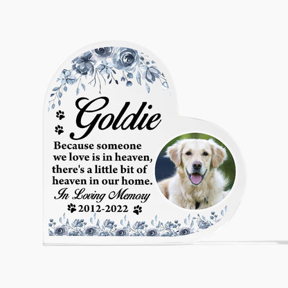 Personalized Dog or Cat Memorial Gift With Photo