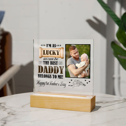 1st Father's Day Gift - Best Daddy Belongs To Me With Photo