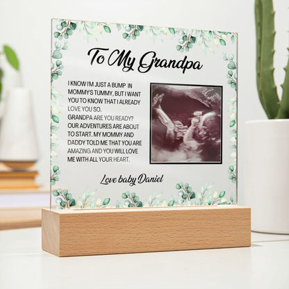 Personalized Grandpa To Be Gift - Great For Pregnancy Announcement