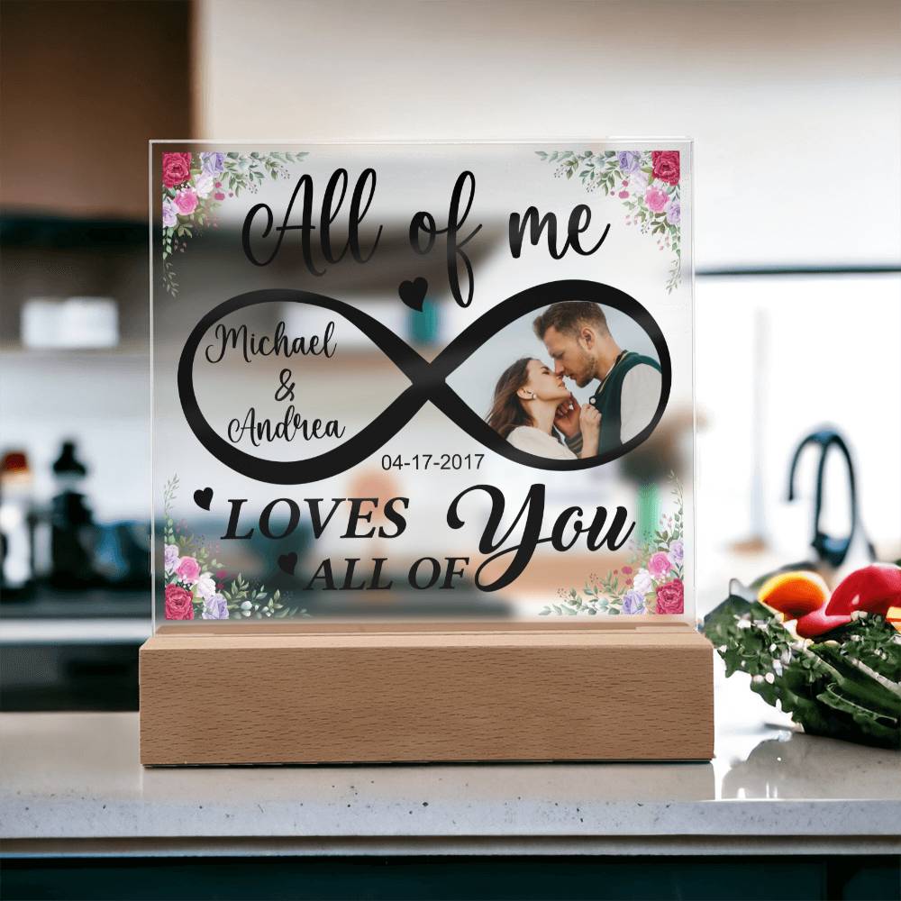 All Of Me Loves All of You Personalized Anniversary Gift For Couple