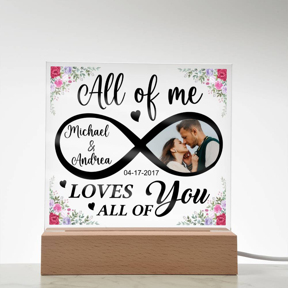 All Of Me Loves All of You Personalized Anniversary Gift For Couple