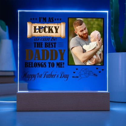 1st Father's Day Gift - Best Daddy Belongs To Me With Photo