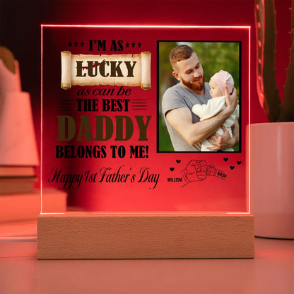 1st Father's Day Gift - Best Daddy Belongs To Me With Photo