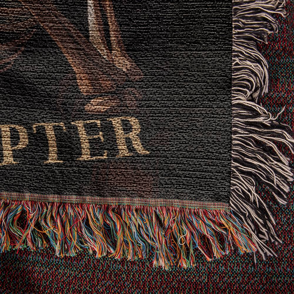 Just One More Chapter Skeleton Woven Throw Blanket