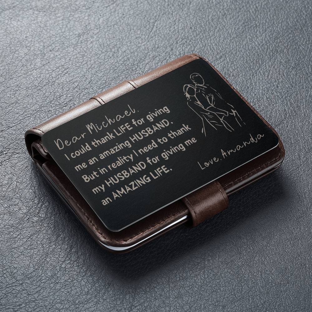 Personalized Metal Wallet Card