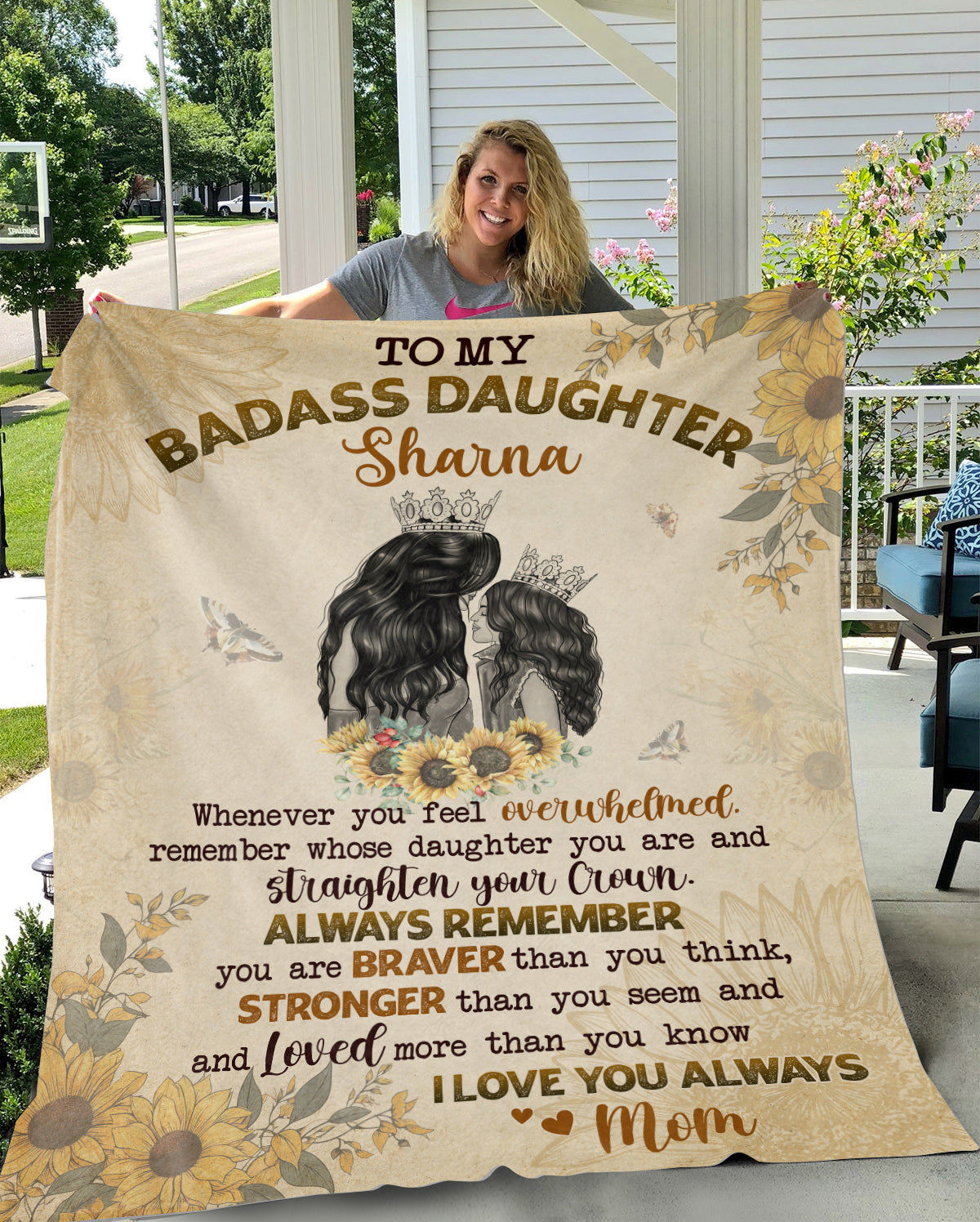 Personalized Badass Daughter - You Are Braver Than You Think