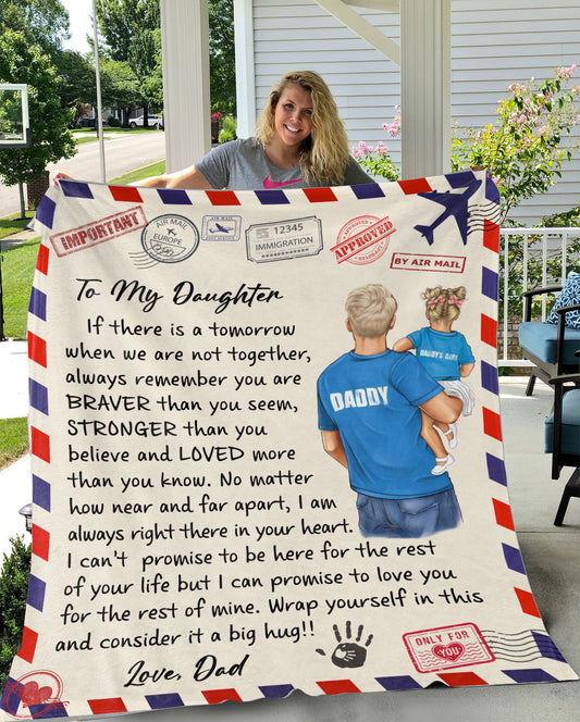 To My Daughter From Dad Blanket