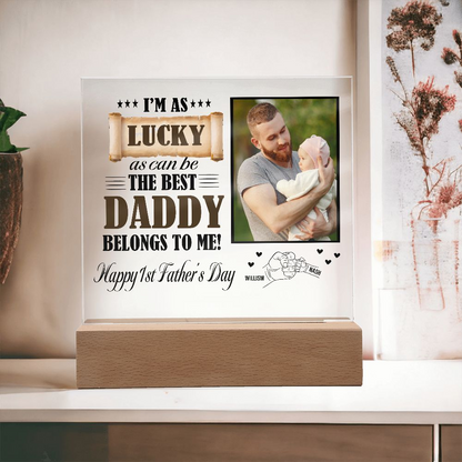 1st Father's Day Gift - Best Daddy Belongs To Me With Photo