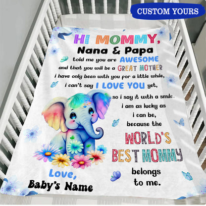 New Mom Personalized Gift - World's Best Mom Belong To Me