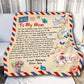 Letter to Mom From Son Throw Blanket