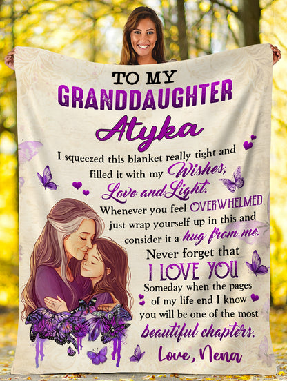 Personalized Granddaughter Blanket From Grandma