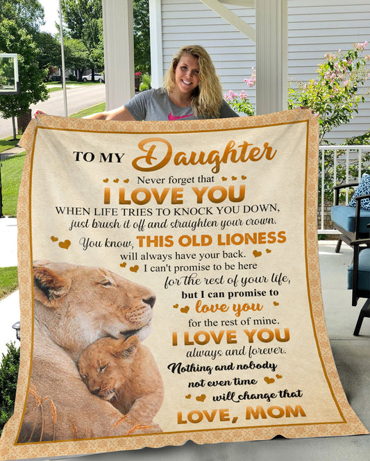 To My Daughter - Old Lioness Blanket