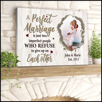 A Perfect Marriage  Wall Art Canvas