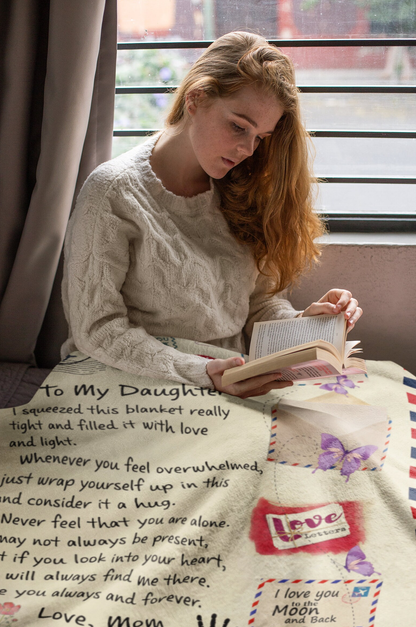 To My Daughter Letter Throw Blanket - I May Not Always Be Present Mom